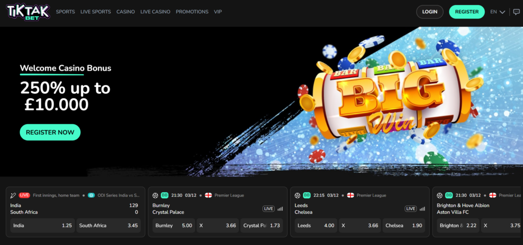 tiktakbet homepage