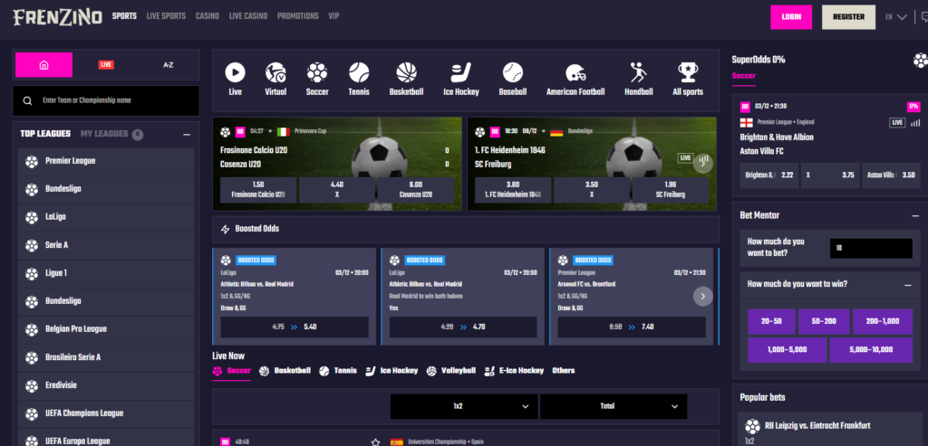 Frenzino Homepage