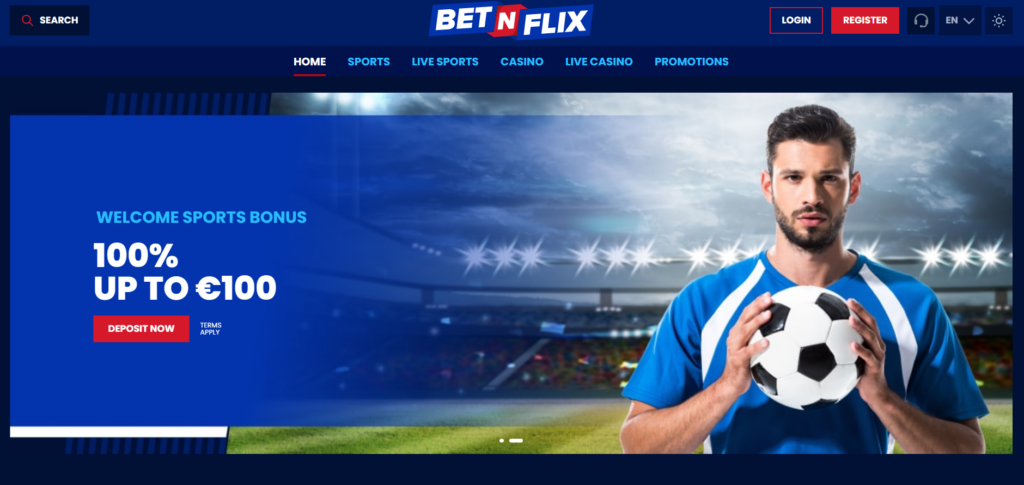 Betnflix homepage