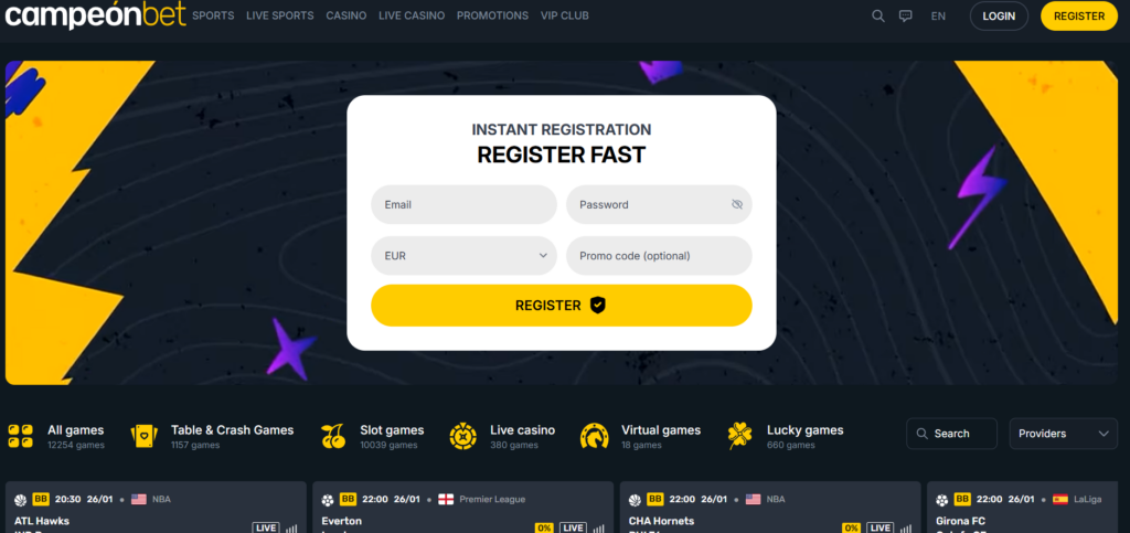 campeonbet homepage
