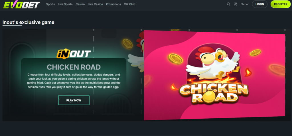evobet chicken road