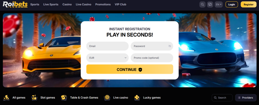roibets homepage